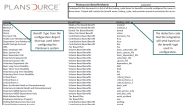 Example PlanSource Benefit Matrix